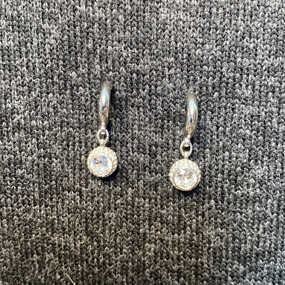 Swarovski Jewelry - Swarovski Crystal Drop Earrings - Silver